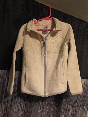 Avalanche Cream Full-Zip Quilted Girls Jacket